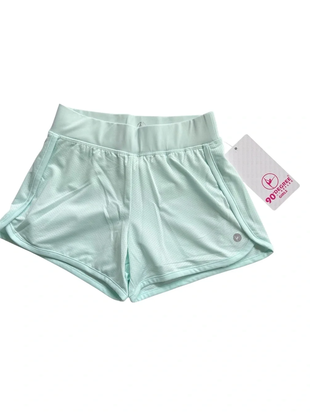 NWT 90 Degree By Reflex Two Piece Wicking Athletic Top/Shorts Set Size S 7/8